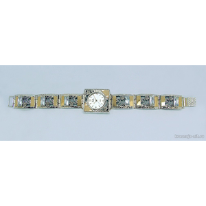 Женские серебряные часы с цветочным орнаментом, Женские часы из серебра