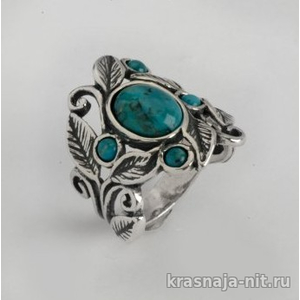 Серебряное кольцо "Весеннее настроение" Дизайнерские кольца с сертификатом из Израиля