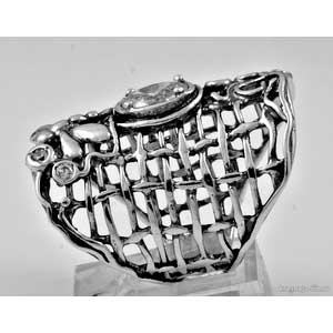 Женский перстень - Стрекоза, Дизайнерские кольца с сертификатом из Израиля
