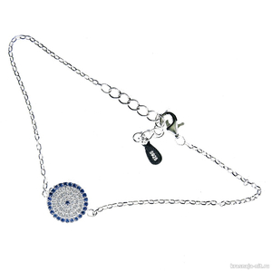 Браслет из серебра - Круг, Мужские, женские и детские браслеты (гравировка)