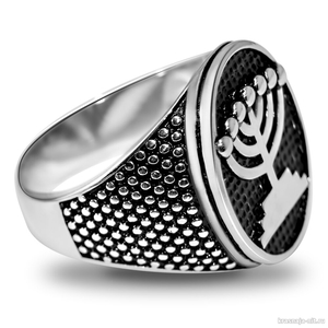 Перстень - Менора, Кольца с символами из серебра и золота