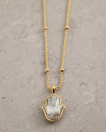 Ожерелье - Hamsa crystal