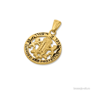 Позолоченный кулон "Иудейские львы" Ювелирные изделия из Израиля ( серебро, золото )