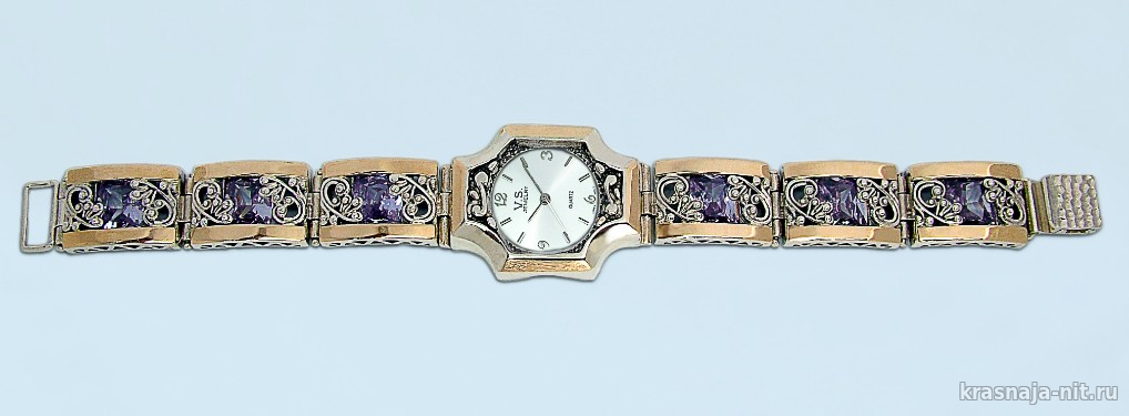 Женские серебряные часы Золотой Век, Женские часы из серебра