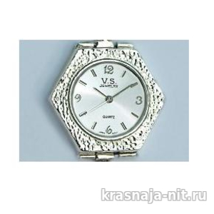 Женские серебряные часы с тонким браслетом украшенным цирконом, Женские часы из серебра