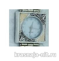 Женские часы из серебра с крупными камнями