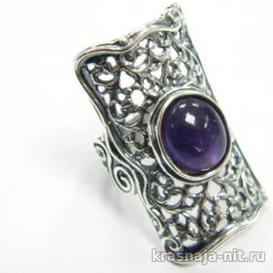 Серебряный перстень с натуральным камнем, Дизайнерские кольца с сертификатом из Израиля