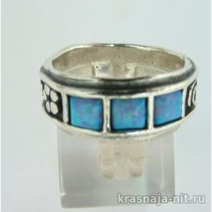 Серебряное кольцо "Каменный пояс" Дизайнерские кольца с сертификатом из Израиля