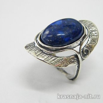 Женский перстень с кианитом, Дизайнерские кольца с сертификатом из Израиля