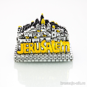 Визитница - Золотой город Иерусалим Сувениры и подарки для дома и офиса