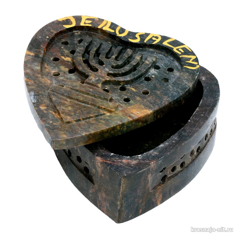 Декоративная шкатулка из камня, Сувениры и подарки из Израиля