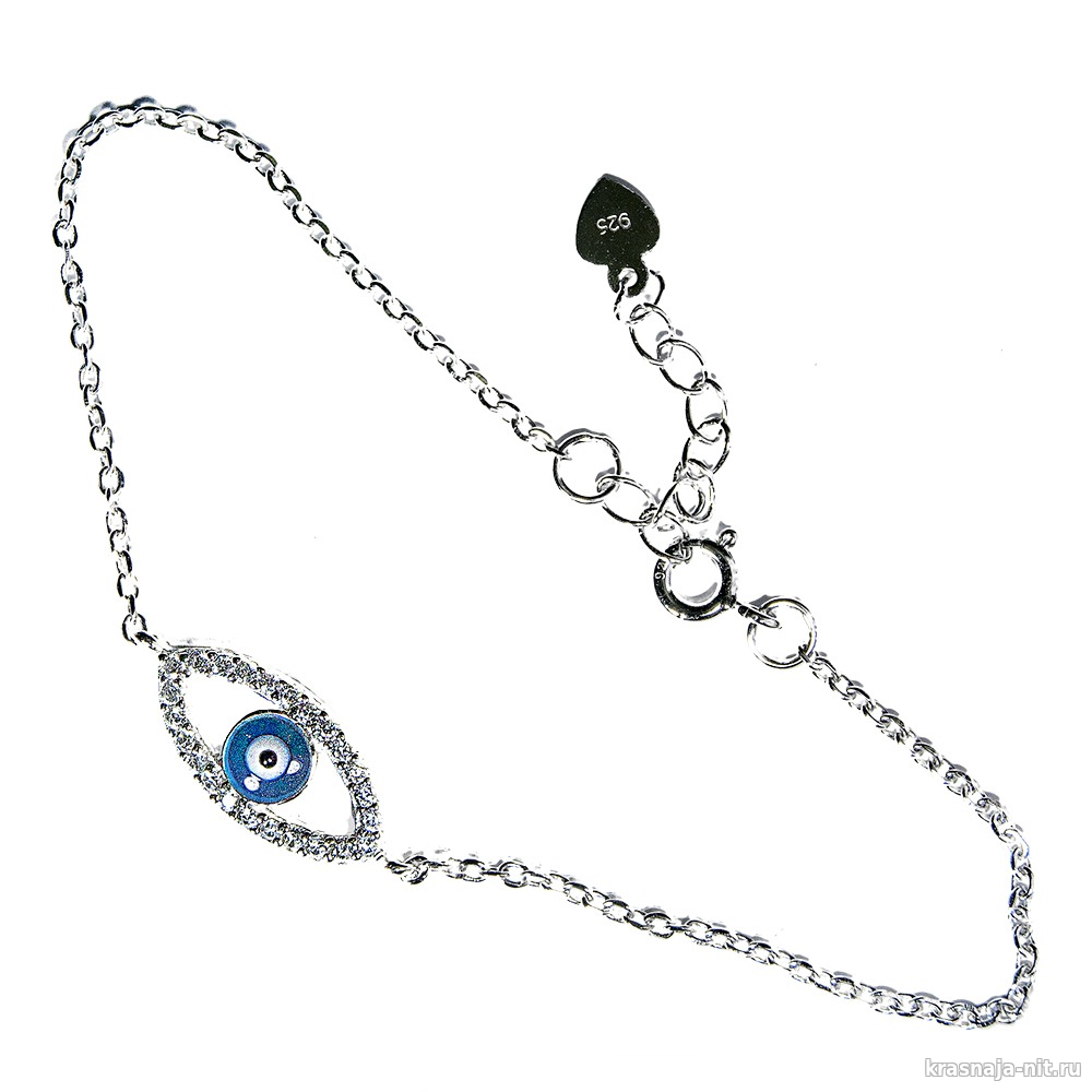 Браслет из серебра - кошачий глаз, Мужские, женские и детские браслеты (гравировка)