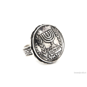 Перстень из Израильской монеты - Лира 1963-1984 Украшения из монет ручной работы