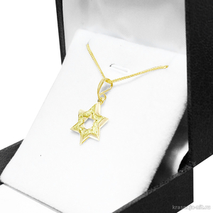 Кулон Звезда Давида из золота 575 пр., Украшения Звезда Давида - в золоте и серебре