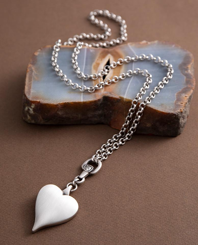 Ожерелье - Classic heart crystal long, Ожерелья