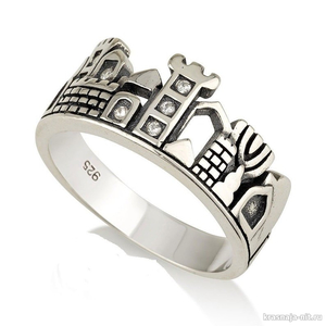 Кольцо «Стены Иерусалима» Кольца с символами из серебра и золота