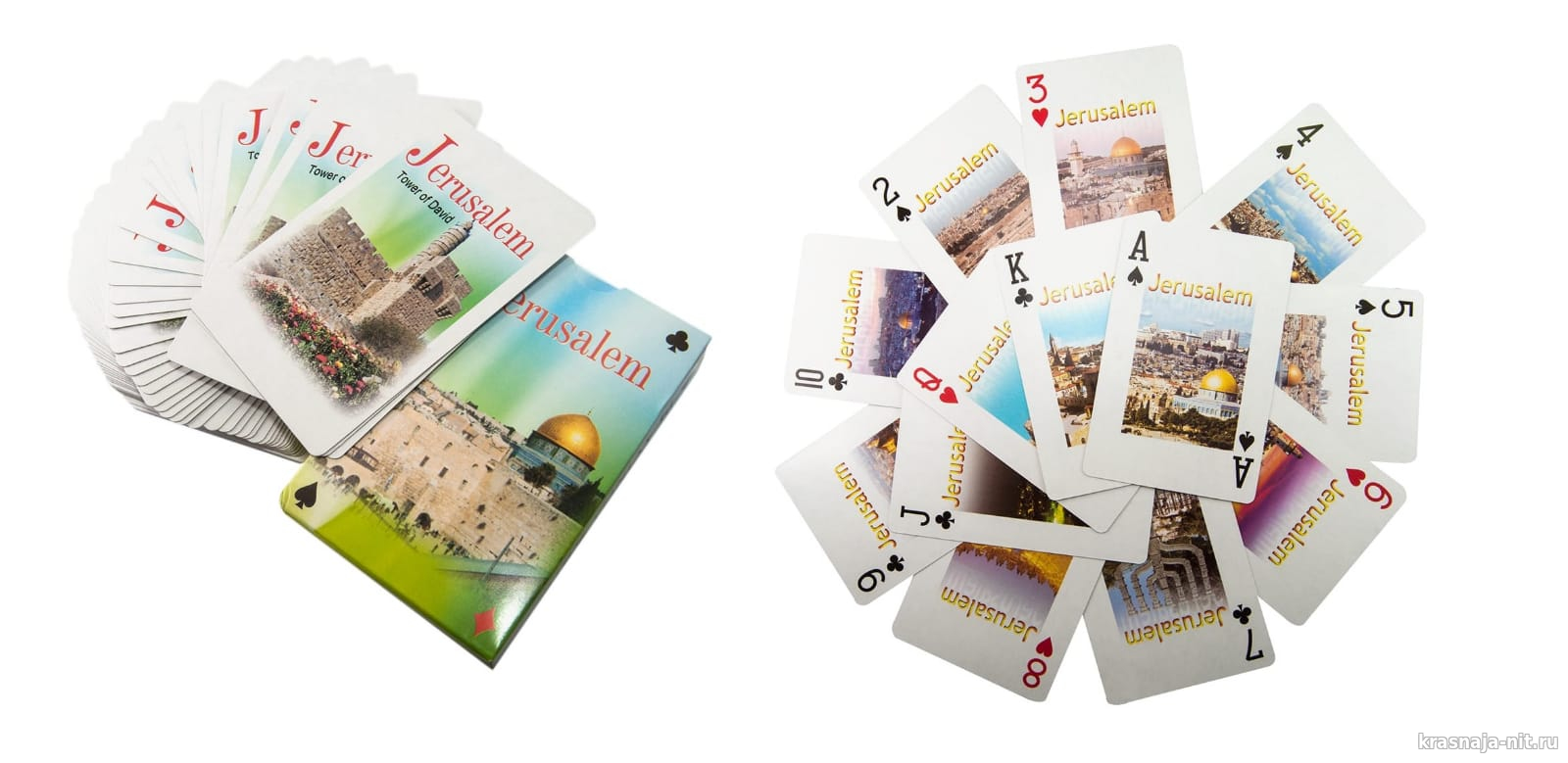 Игральные карты - Достопримечательности Израиля, Сувениры и подарки из Израиля