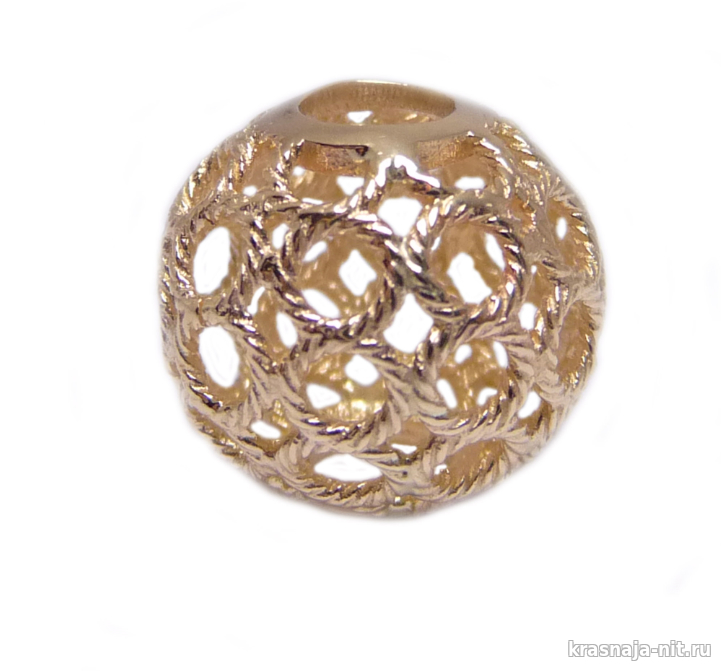 Ажурный золотой шарик-шарм для браслета, Мужские, женские и детские браслеты (гравировка)