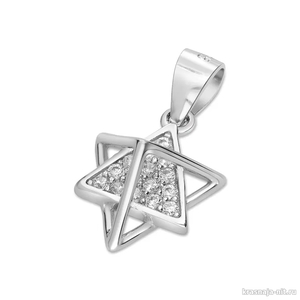 Каббалистическая подвеска "Звезда Давида" Ювелирные изделия из Израиля ( серебро, золото )