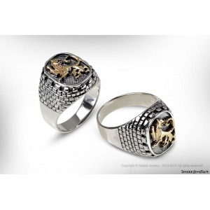 Перстень - Иерусалимский Лев Ювелирные изделия из Израиля ( серебро, золото )